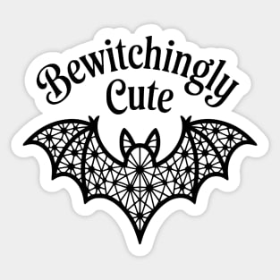 Bewitchingly Cute Coquette Witch Design Sticker
